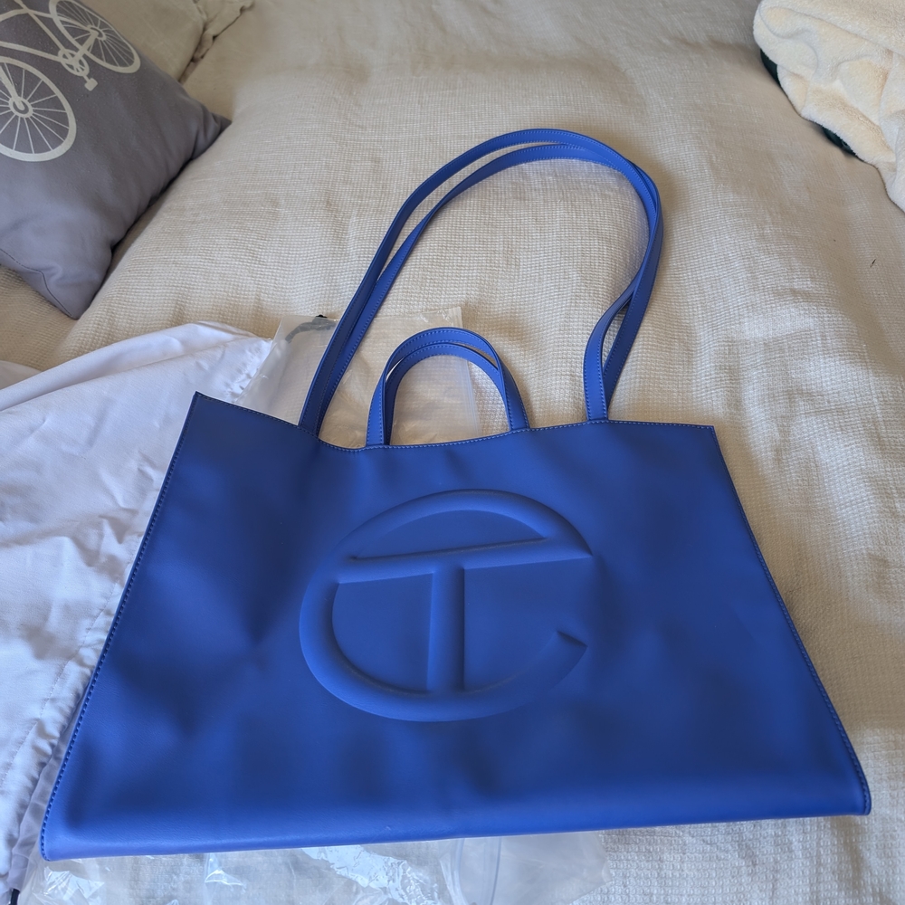 Telfar Blue Tote Bag Stylish and Versatile
